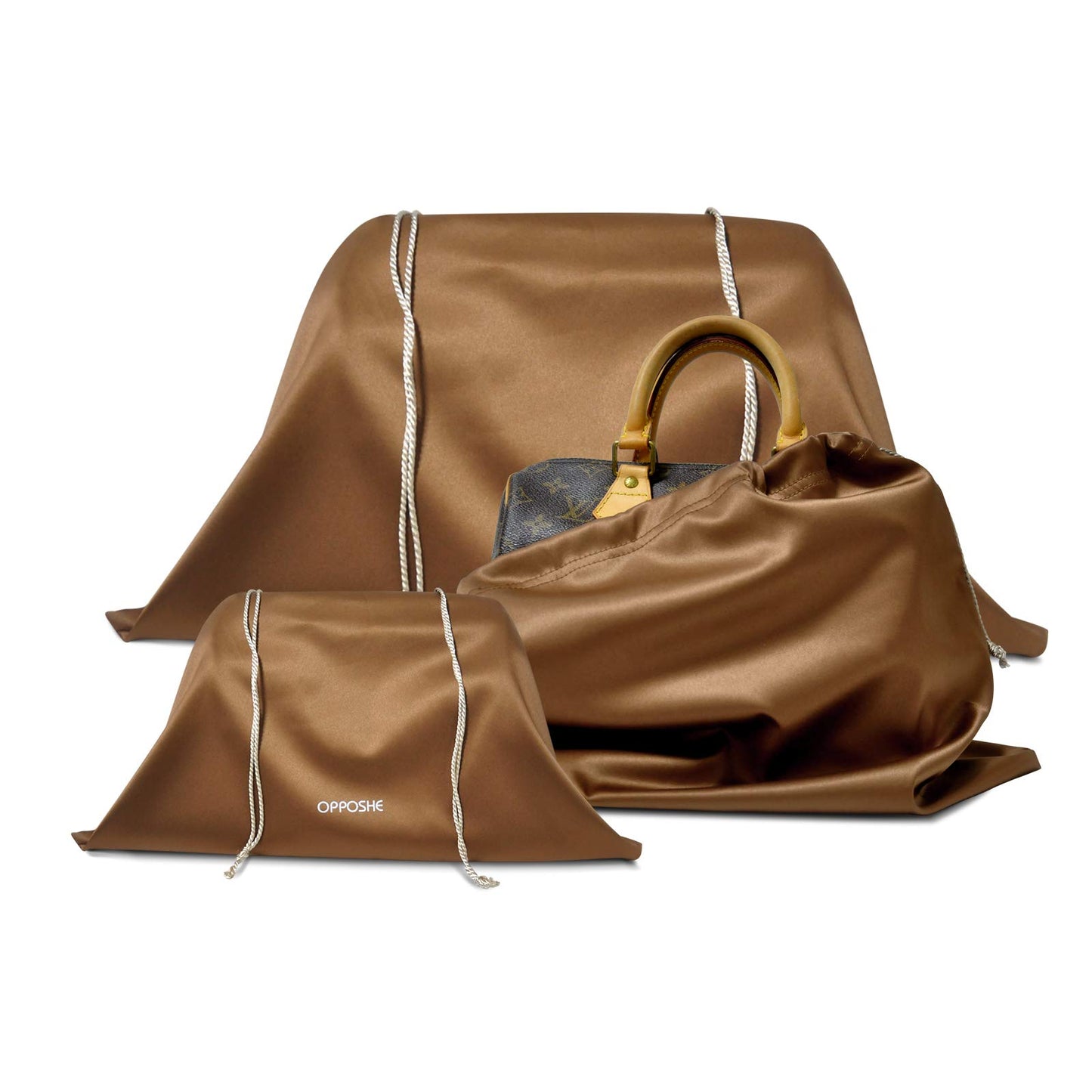 Satin Pillow Luxury Bag Shaper For Louis Vuitton Speedy 25/30/35/40  (Chocolate Brown) - More colors available