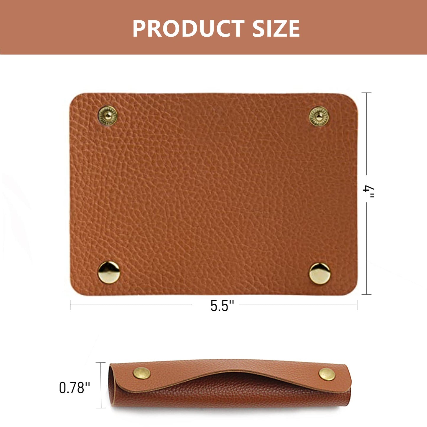 2 Pieces Leather Handbag Handle Wrap Cover