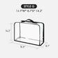For Neverfull GM/Onthego GM/Birkin 40 and More | TPU Transparent Dust Cover Bag with Zipper